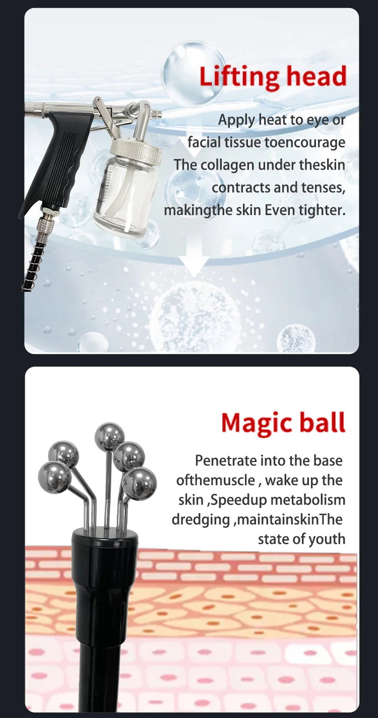 10 in 1 Hydro Dermabrasion Machine with 8/10 Handles and 1 Year Warranty for Professional Skin Care