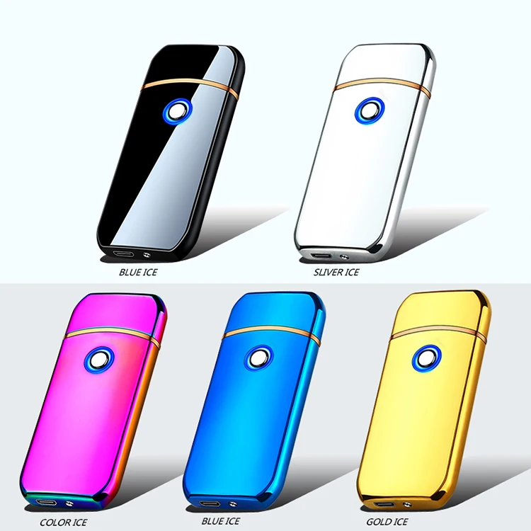 New Design Custom Logos Rechargeable Windproof Electric Handheld Coil Smoking USB Lighters