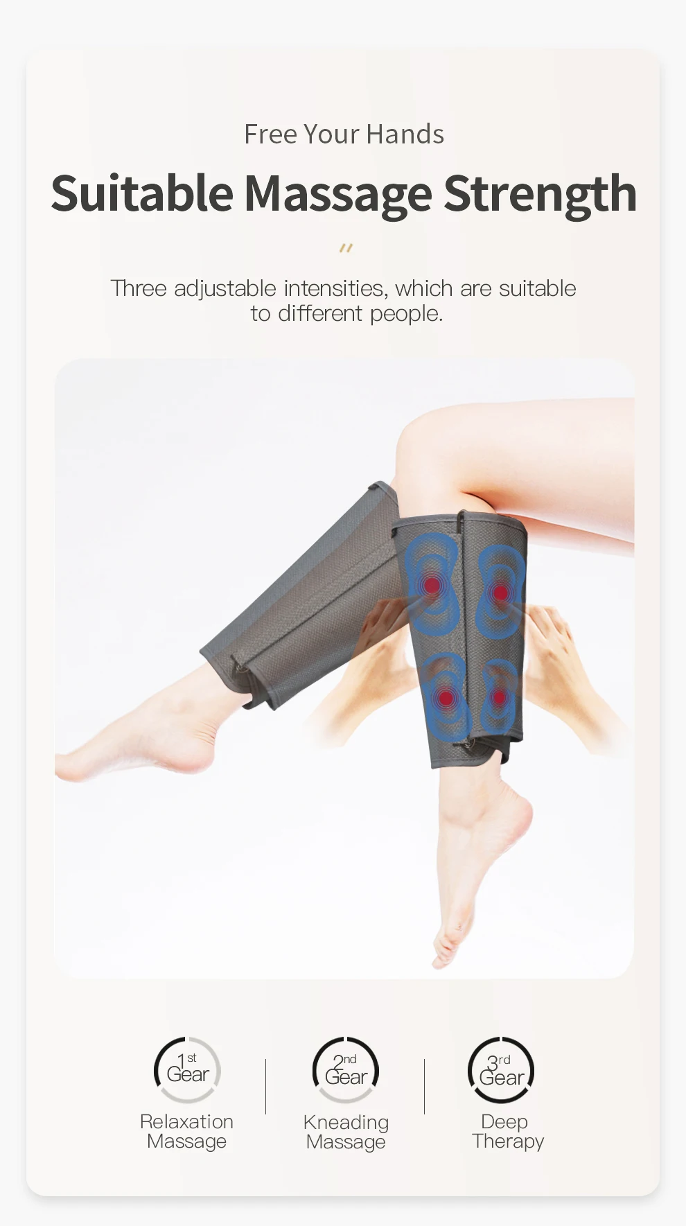 Compression Sleeve Leg Brace Wireless Foot Massager Relaxation Foot And