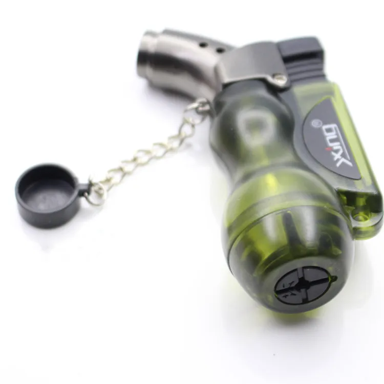 Creative Mini Small Wine Bottle Visible Butane Gas Rechargeable Adjustable Flame Cigar Jet Torch Cigarette Lighters