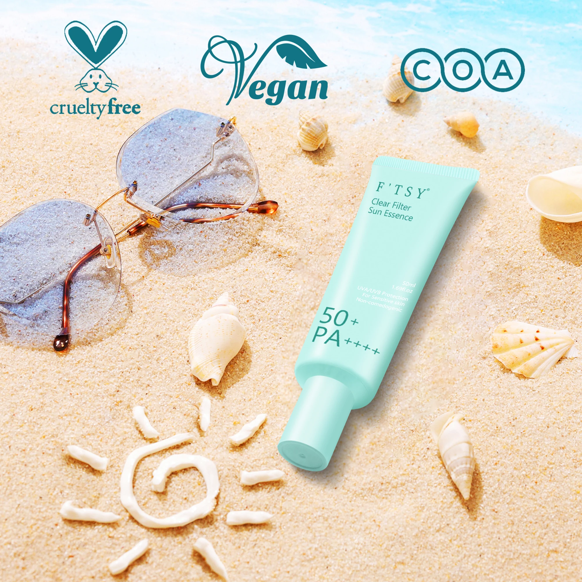 A soothing sun essence with SPF 50+ PA++++ that protects and hydrates sensitive skin without clogging pores.