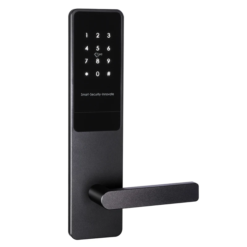 Home TTlock APP RFID Card Password Locks Aluminium Smart Advanced Front Door Keyless Digital Door Handle Lock
