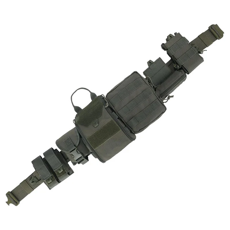 Premium Modular Equipment Training Tactical Molle Duty Belts with Pouches Outdoor High Density Material Tactical Waist Belt