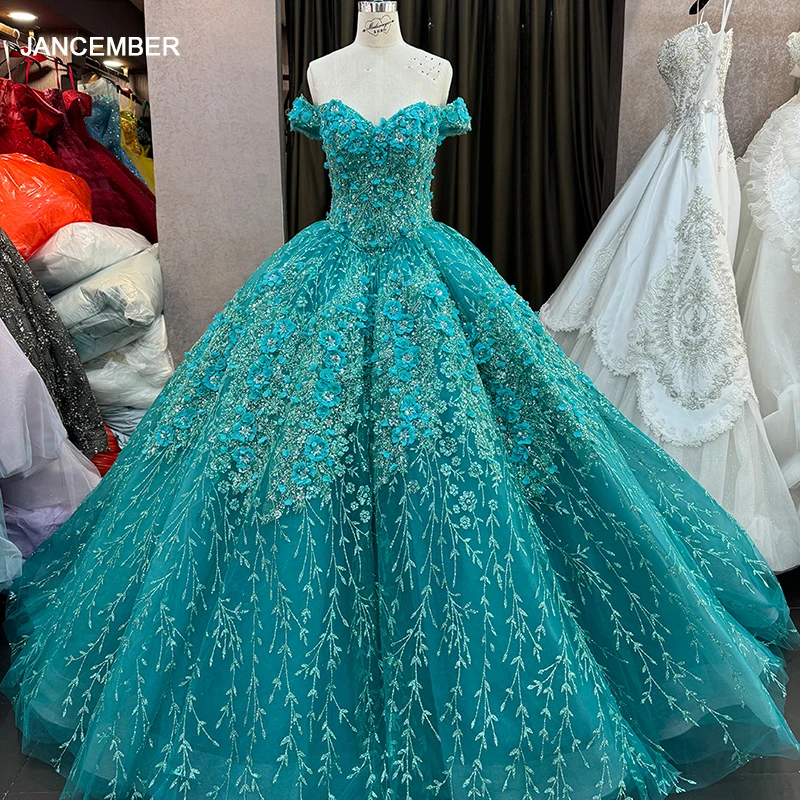 gold and turquoise quinceanera dresses Lovely Beaded Organza Ruffles Turquoise Quinceanera Dresses Ball Gowns