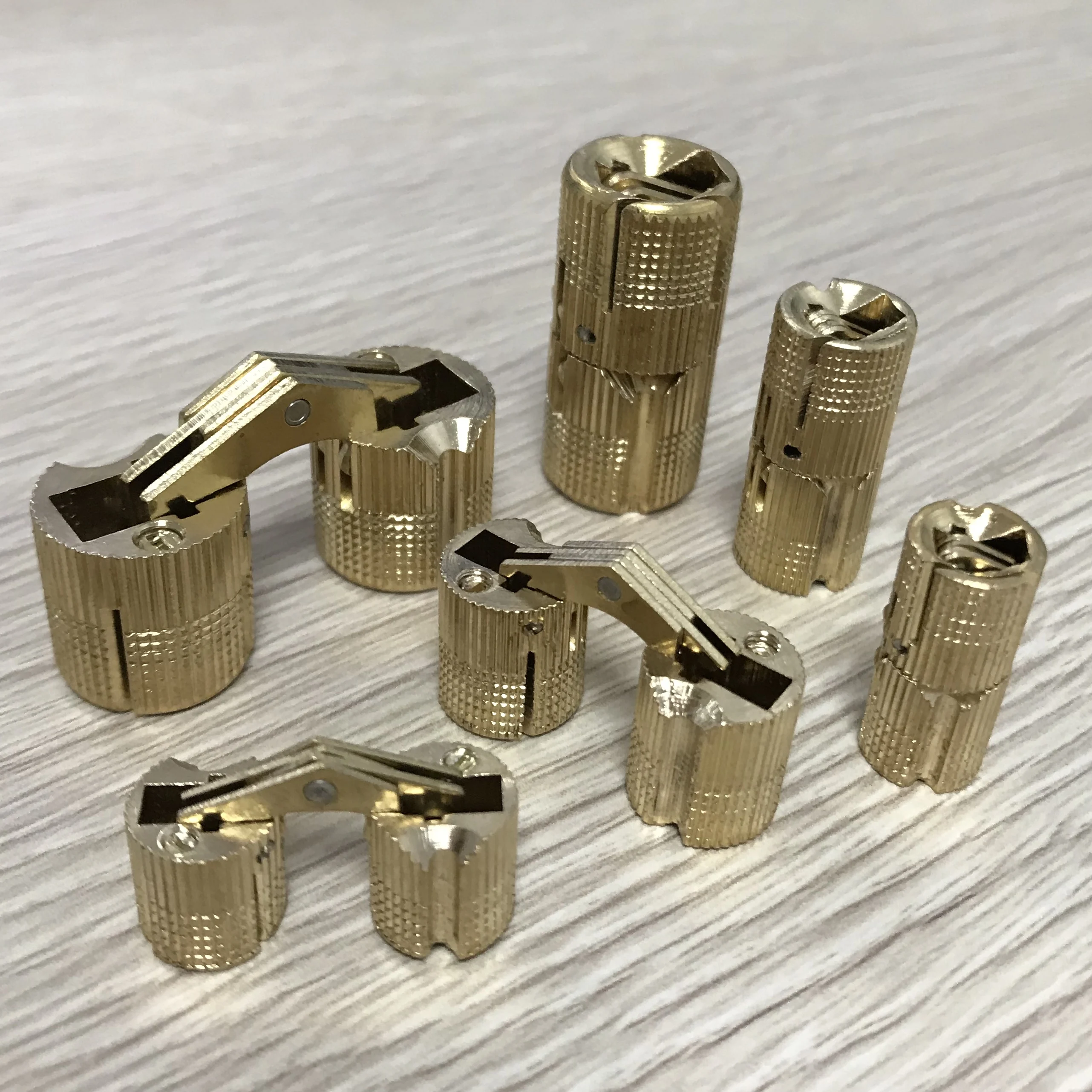 824 Mm Brass Hinges For Jewelry Box Cylinder Copper Mini Barrel Hinges
