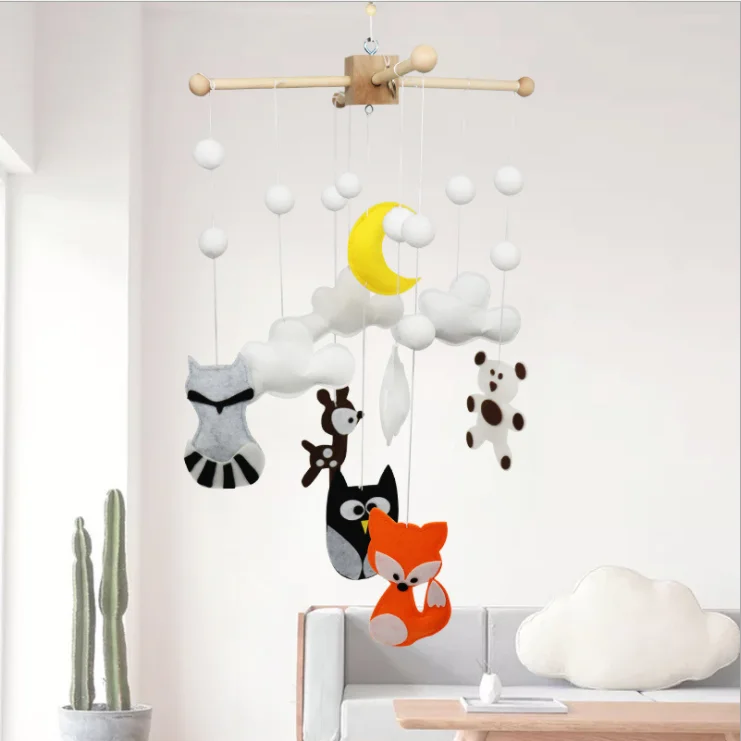 customized shape cloud raindrop decorations felt hanging decor