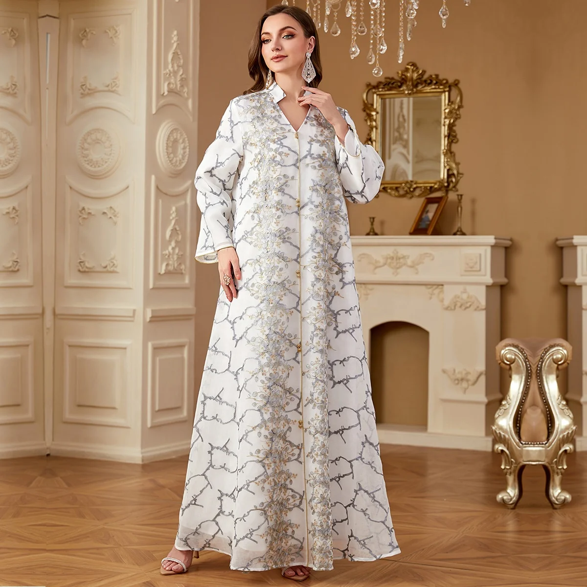 Fashion New Muslim Dress for Women Embroidery Islam Clothing Eid Djellaba Turkey Kaftan Ramadan Caftan Marocain Femme Gown Dress Fashion New Muslim Dress for Women Embroidery Islam Clothing Eid Djellaba Turkey Kaftan Ramadan Caftan Marocain Femme Gown Dress
