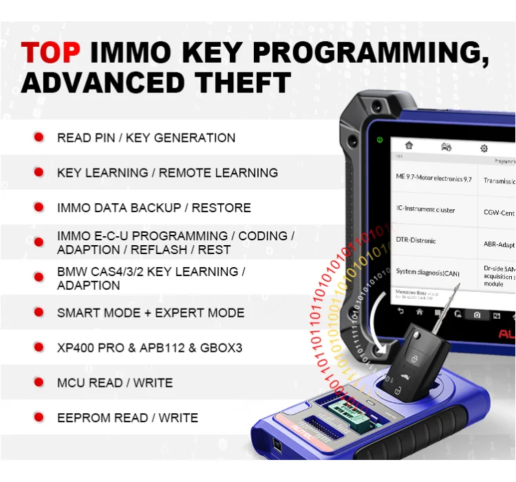 Professional  autel Im608ii  Im608 2 Im608pro 608 Obd 2 Locksmith Tools Key Fob Programmer Diagnostic Automotive Scanner