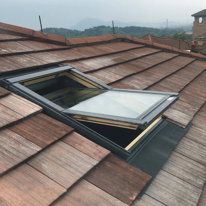 Pretty Aluminum Metal Frame House Roof windows Glass Openable Skylight/window