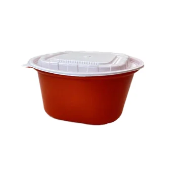 2024 Factory Direct Eco-friendly Biodegradable Disposable Plastic Box 1700ml Thickened Round Hot Sale at a Cheap Price