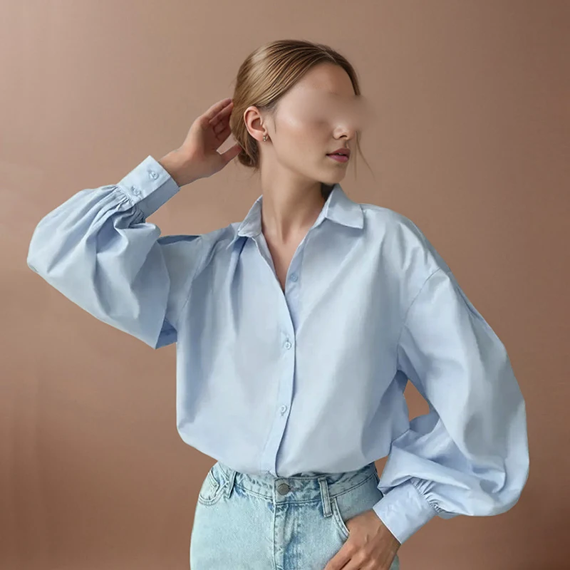 Onsoyours Camicia Donna Con Manica Lunga Blusa Elegante Scollo A V Sexy