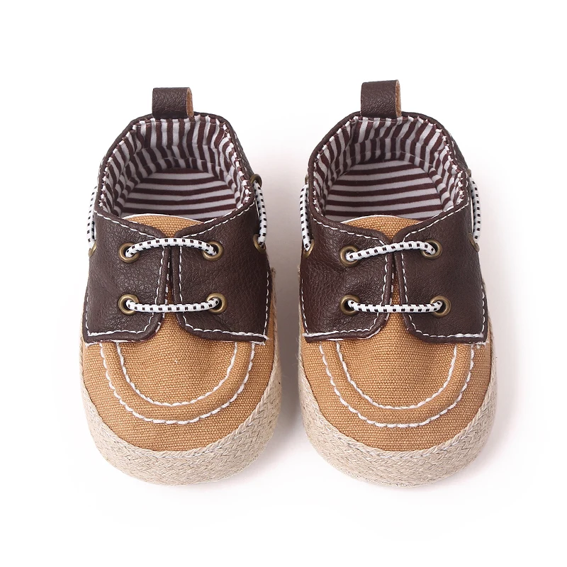 Soft Sole Lace-up Casual Baby Boy Shoes Prewalker Baby Shoes for Boys 2023 manufacture