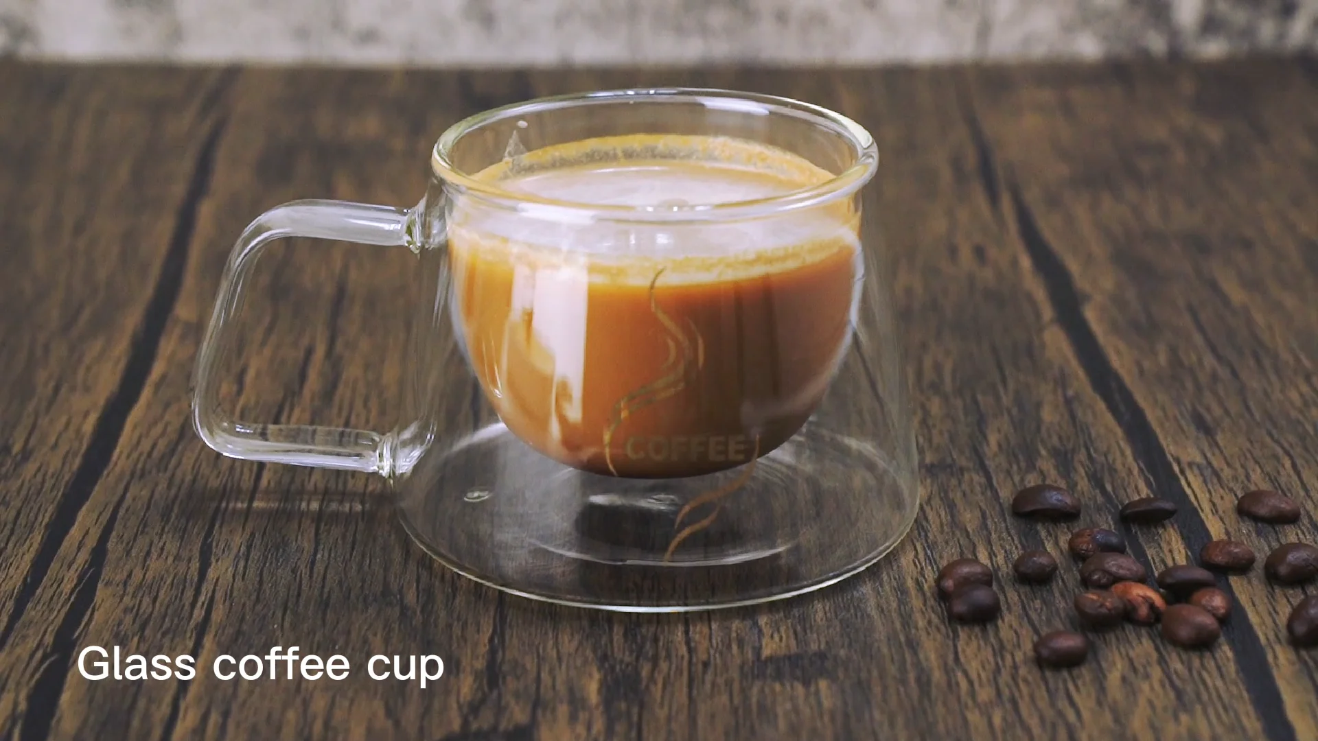 Wholesale 200ml Square High Borosilicate Double Wall Glass Coffee Cup