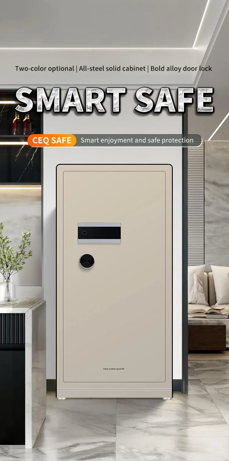 CEQSAFE High Quality WiFi Large Household Safe Cabinet All-Steel Commercial Anti-Theft Fingerprint Safe Box manufacture