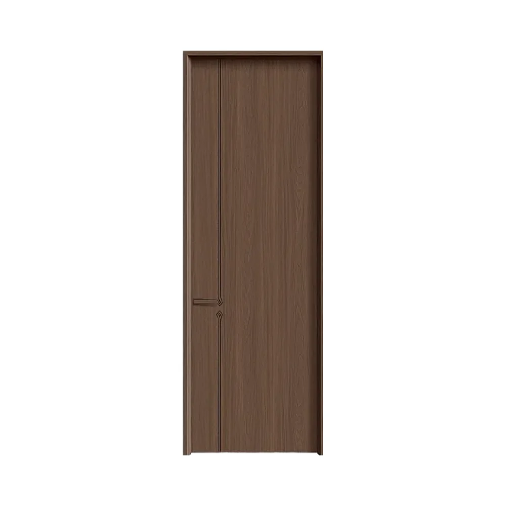 TNB Modern Style Invisible Door Walnut Color Aluminium Wood Composite Material for Interior Fire Prevention in Apartments Villas