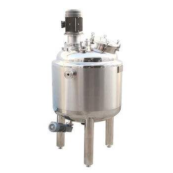 Electric heating fruit juice yogurt agitator mixing tank liquid soap making machine with magnetic mixer