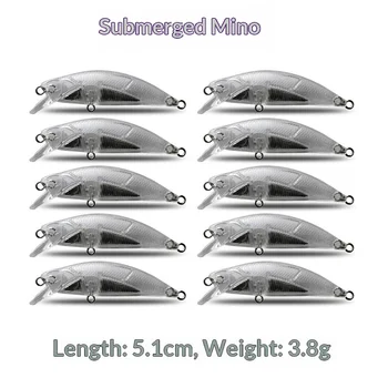 Japanese-Style Subsurface Minnow Stainless Steel DIY Lure Blank 51cm/38g Transparent Live Bait Fish – Minnow – view 5