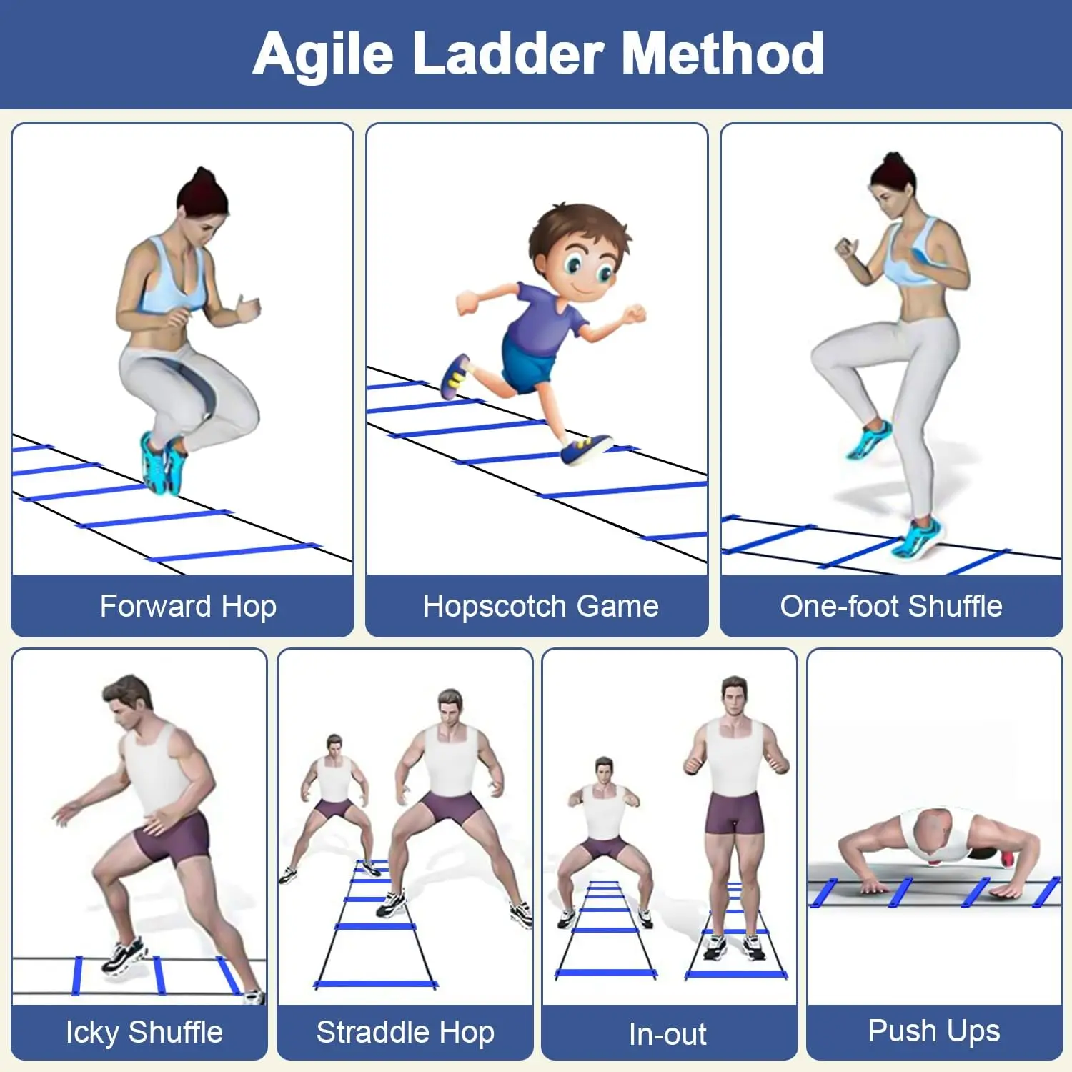 Agility Step Agility Ladder Fixed Step Speed Agility Ladder Soccer Feet Training ...