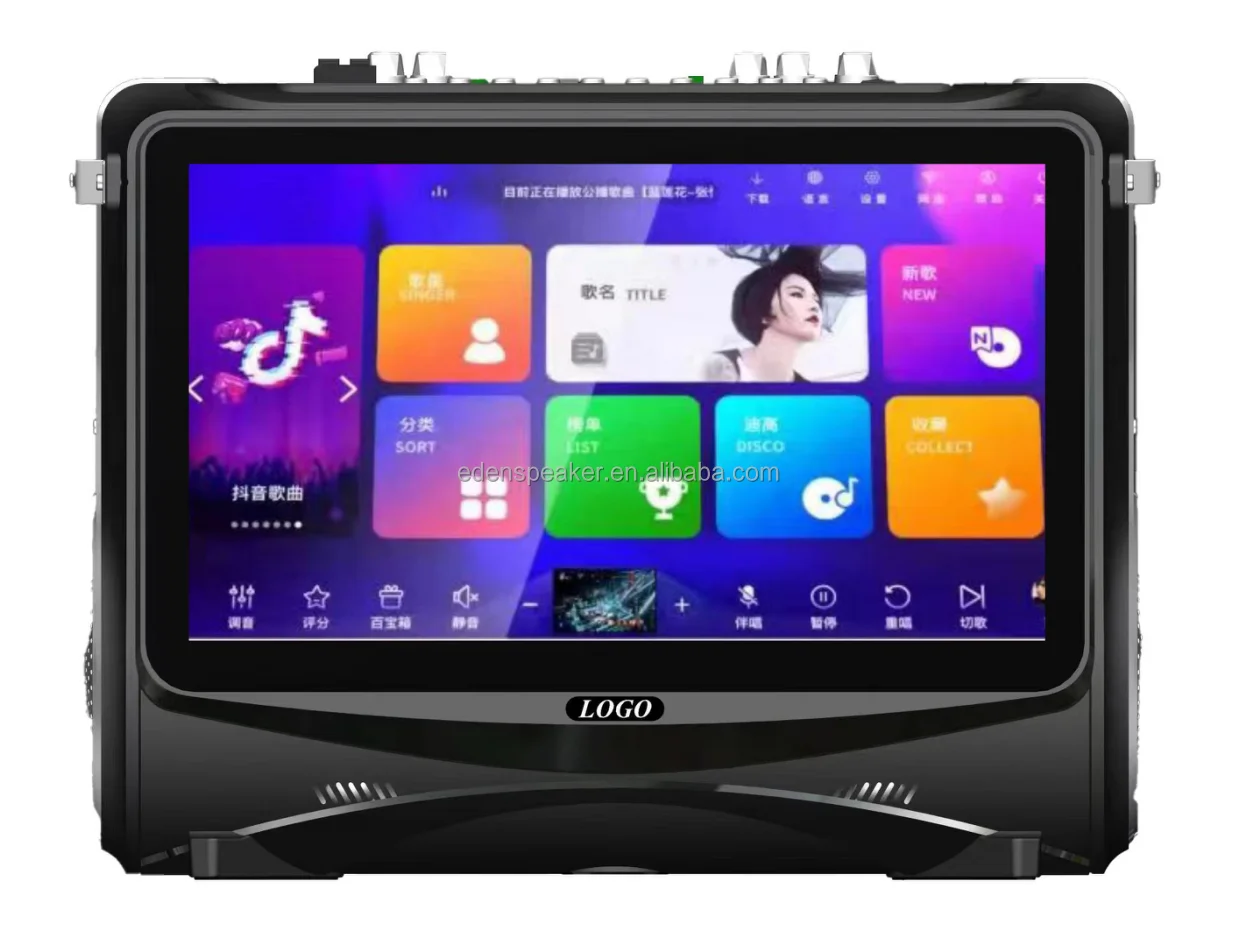 15.4 Inch Touch Screen Wifi bluetooth Speaker Youtube Mp3 Player Dj Audio Outdoor Battery Karaoke Machine Speaker