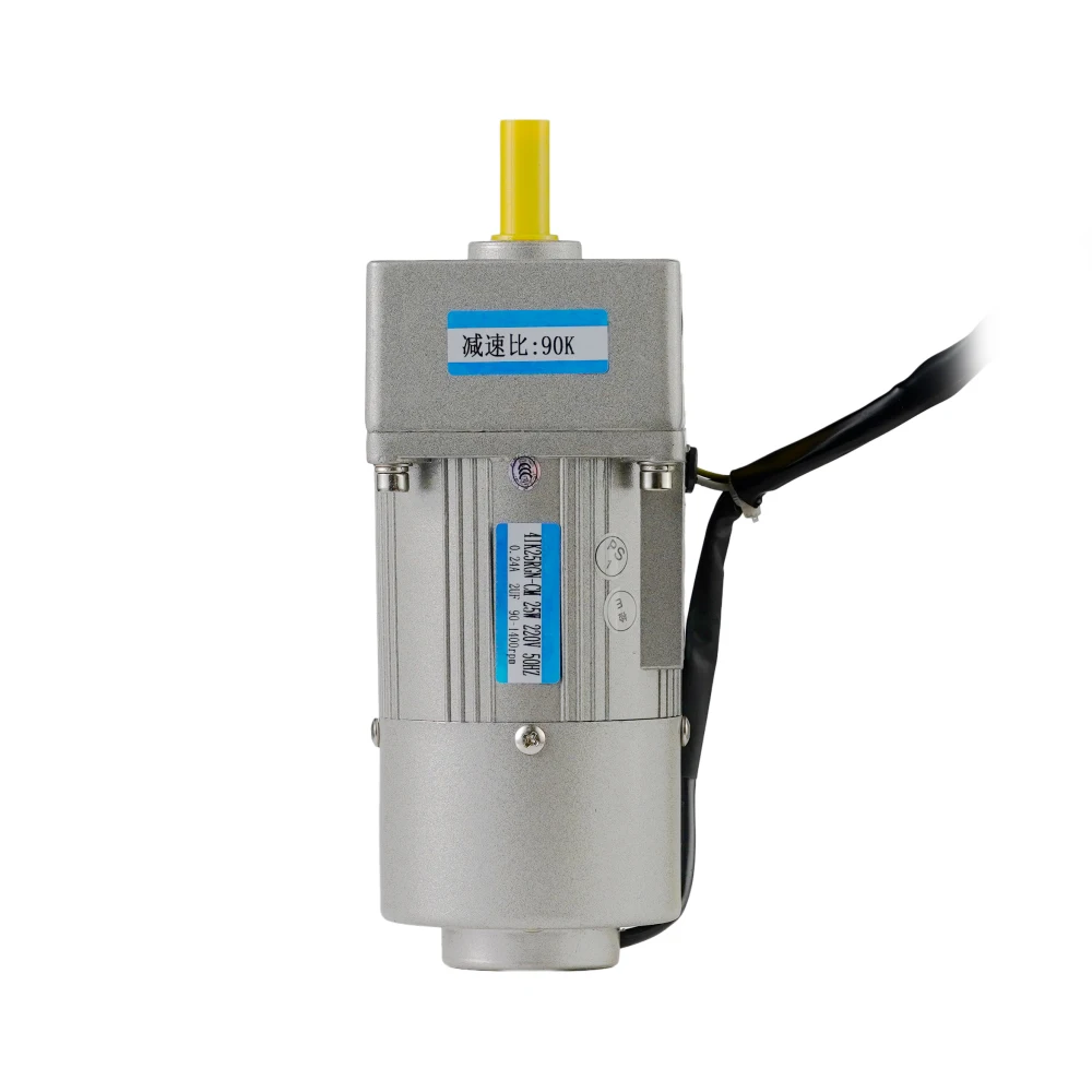 Elektrischer Getriebemotor 120W 220V AC Schneckengetriebemotor 1350 U/min mit Drehzahlregler - Reinkupfer Motor mit Einstellbarer Geschwindigkeit & Umkehrfunktion für Industrieanwendungen