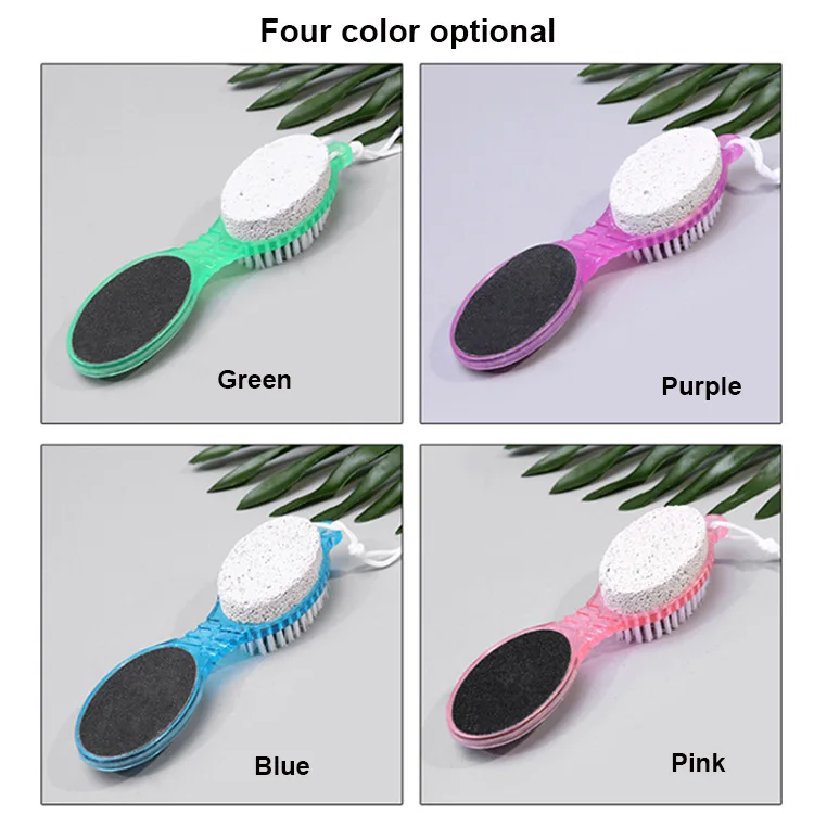 Multi Purpose 4 in 1 Corns Callus Remover Feet Rasp Pedicure Tools Plastic Handle Pumice Stone Foot File