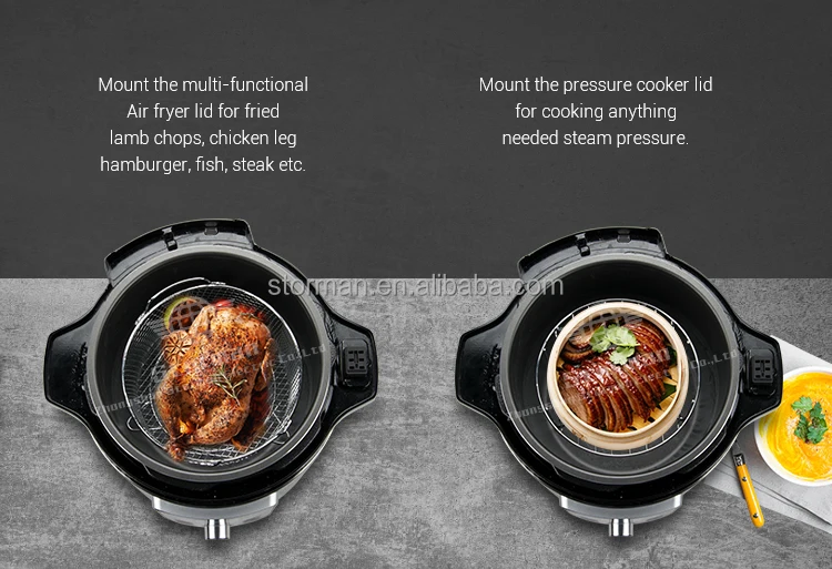 High Quality Amazon Best Seller Air Fryer 1500W 6QT Air fryer and electric pressure cooker 2 in 1