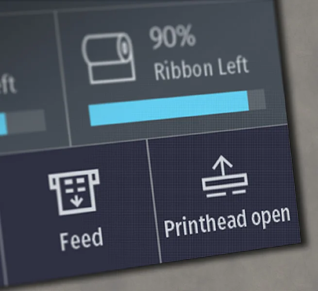 Lcd Ribbon Labels 300dpi Self-Adhesive Label Barcode Printer with LCD Display| Alibaba.com