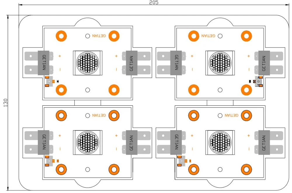 High Cri93+ Dual Color 3200k 5600k Cob Led 600w Chip For Studio Light ...