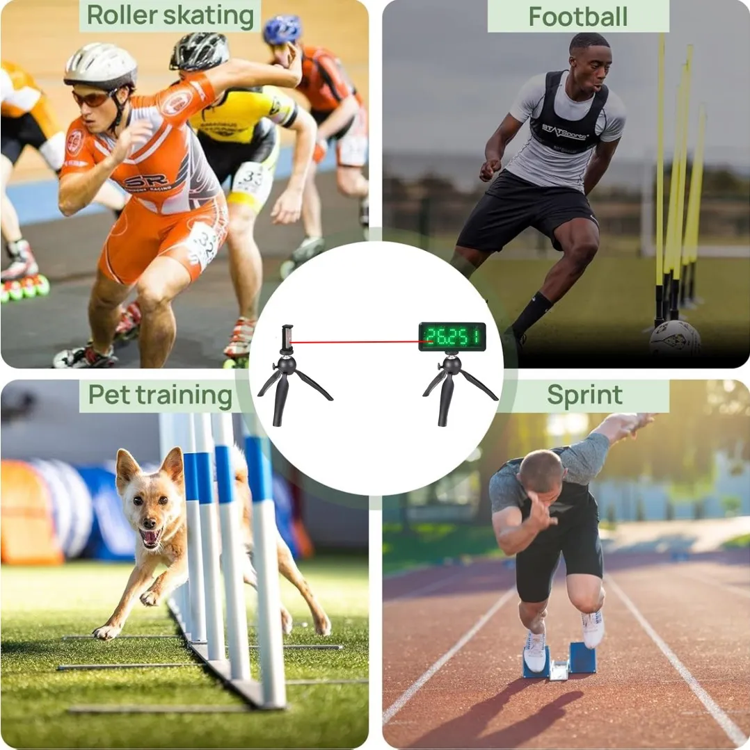 YZ Race Version Wireless Laser Timer for Speed Track and Field Running  Sport Motorcycle Bicycle Infrared Sensor Induction Timing