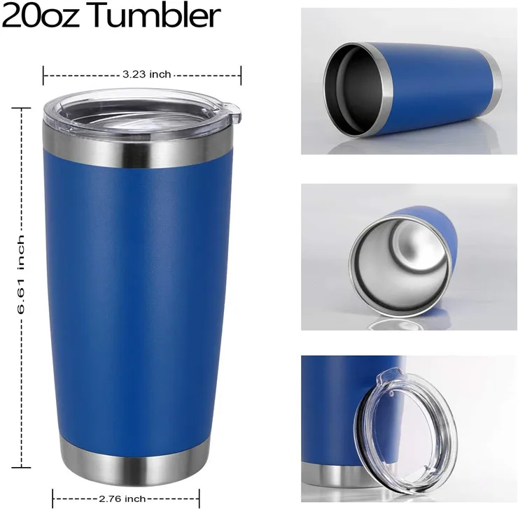 Haha Custom Travel Tumbler Cup Powder Coating 20oz 30oz Stainless Steel Tumbler Yetys Color