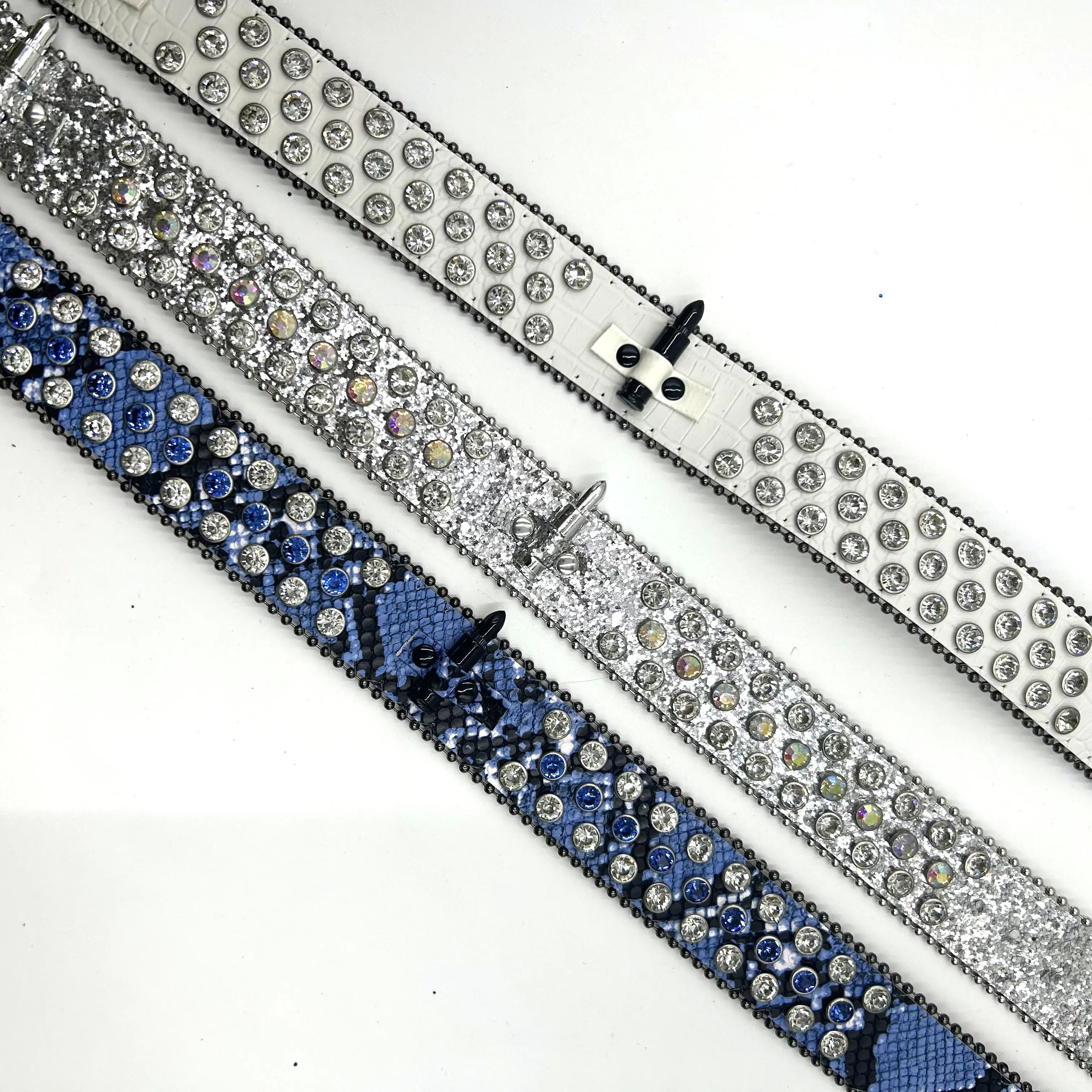 6451 Western Rhinestone Skull Belt Bling Crystal Men Women Diamond Dream-Apparel-Rhinestone-Belt-  main image 3