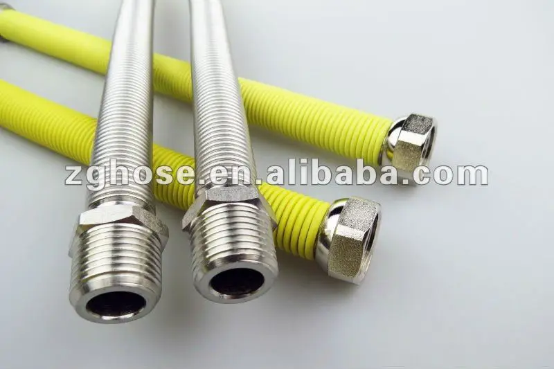 1/2" 0.5 Inch Water Hose 304 Stainless Steel Metal Flexible Corrugated