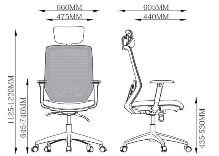 Mesh High Back Office Chair factory