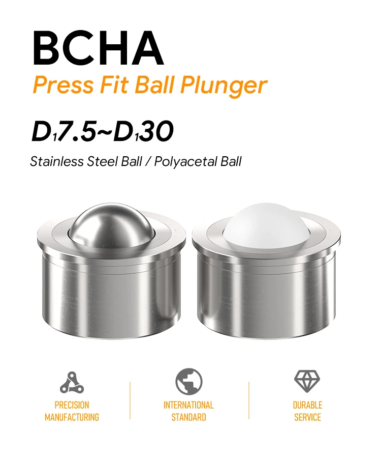 Ball Transfer Bearing Unit Bcha Press Fit Conveyor Ball Rollers Buy