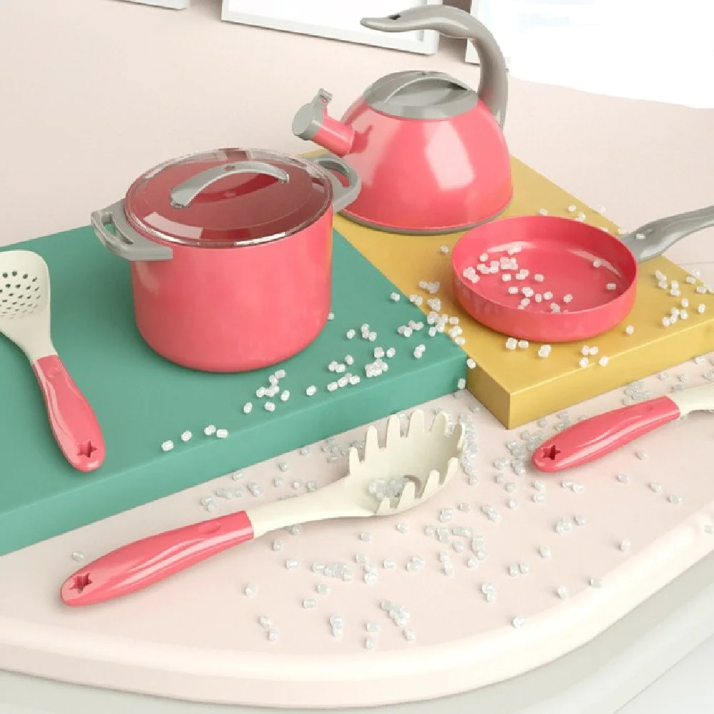 Оптовая продажа Детская модель 31 шт. кухонные игрушки набор кастрюль для приготовления пищи на заказ детей развивающая игрушка «сделай