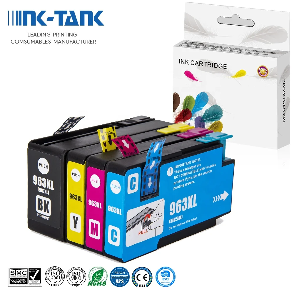 Replacement 963XL Ink Cartridges Compatible for HP 963XL 963 XL Ink  Cartridge Work for HP OfficeJet 9010 9012 9013 9014 9015 9016 9018 9019  9020 9022