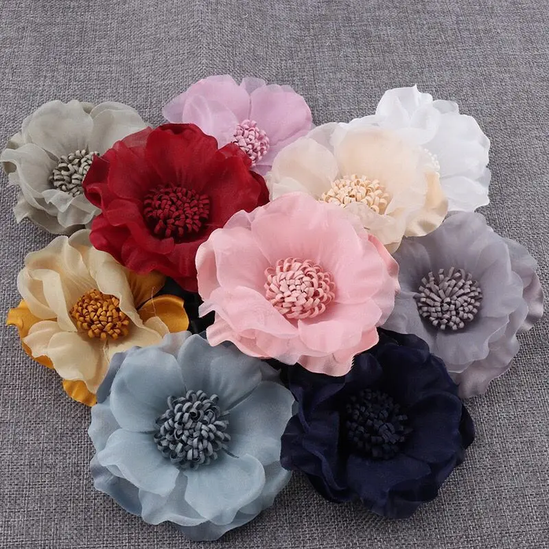 10cm Large Handmade Fabric Flowers For ...