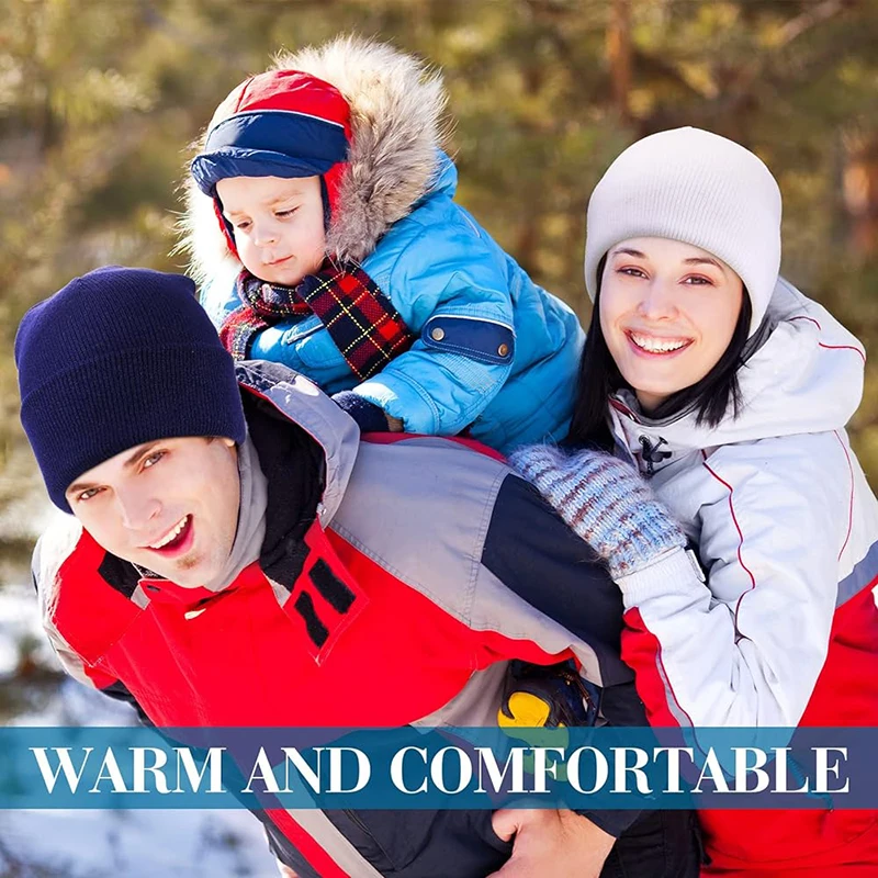 wholesale high quality daily warm winter hat for men and women classic knit beanie hats custom logo manufacturer
