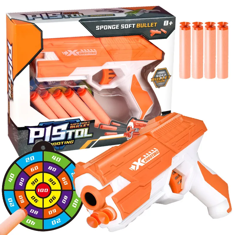 Игрушечный пистолет мягкая пуля ручная стрельба из пенопласта