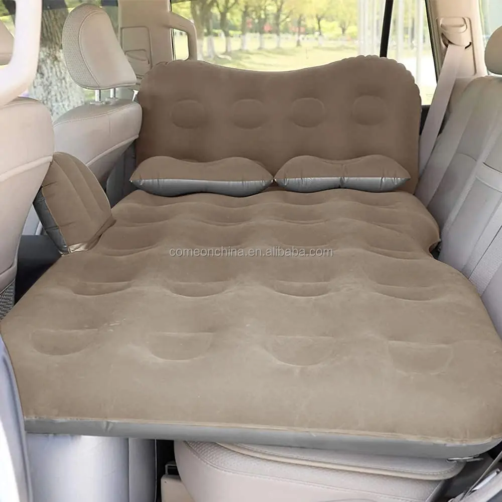 Wholesale Inflatable Flocking Pvc Car Back Seat Air Mattress Travel Bed