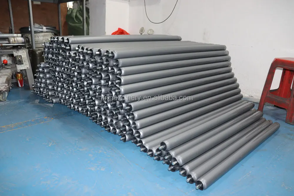 Hongrui Factory customized Galvanized Roller gravity roller covers details