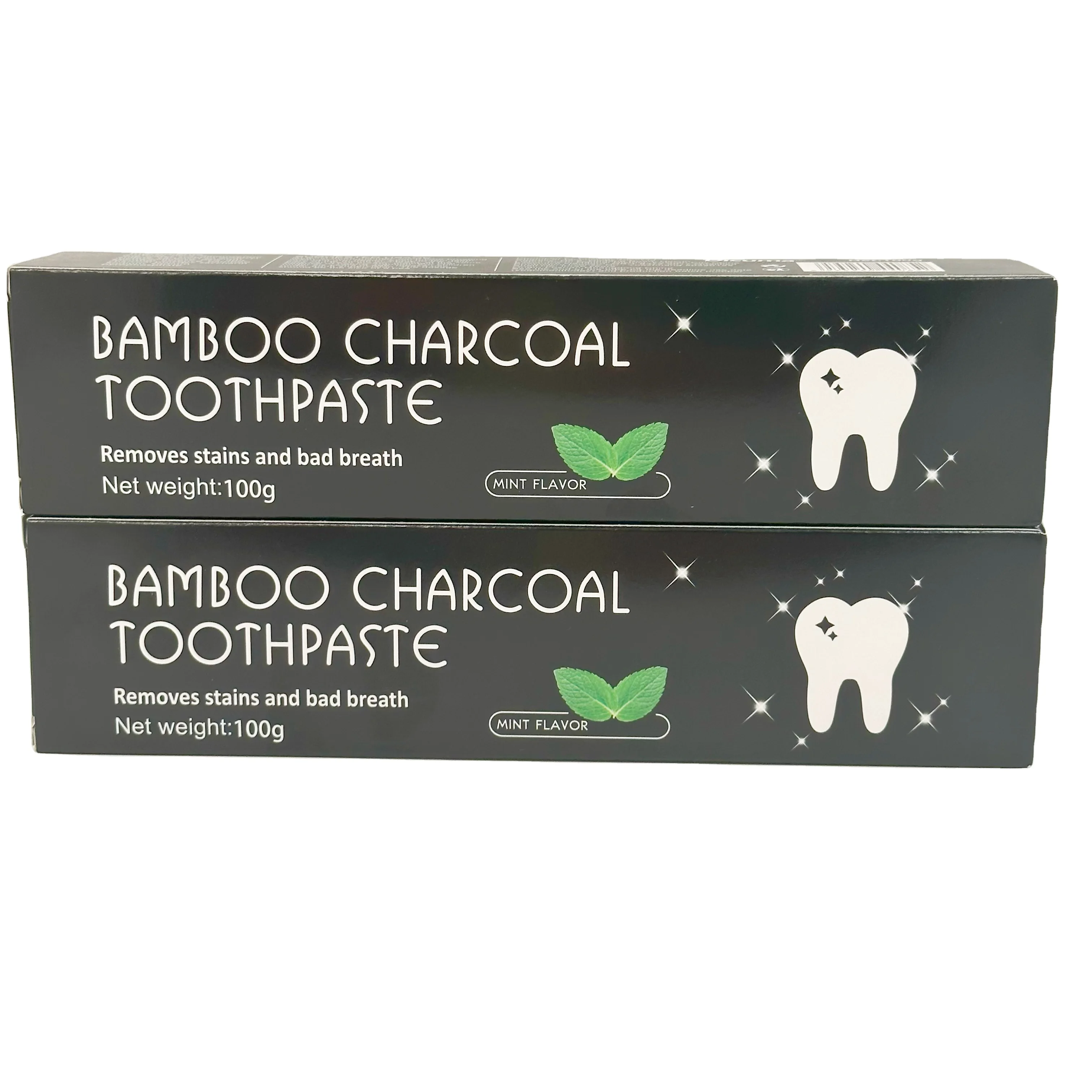 Индивидуальная мини-зубная паста бамбуковый уголь зубная отбеливающий оптовая продажа бамбуковая