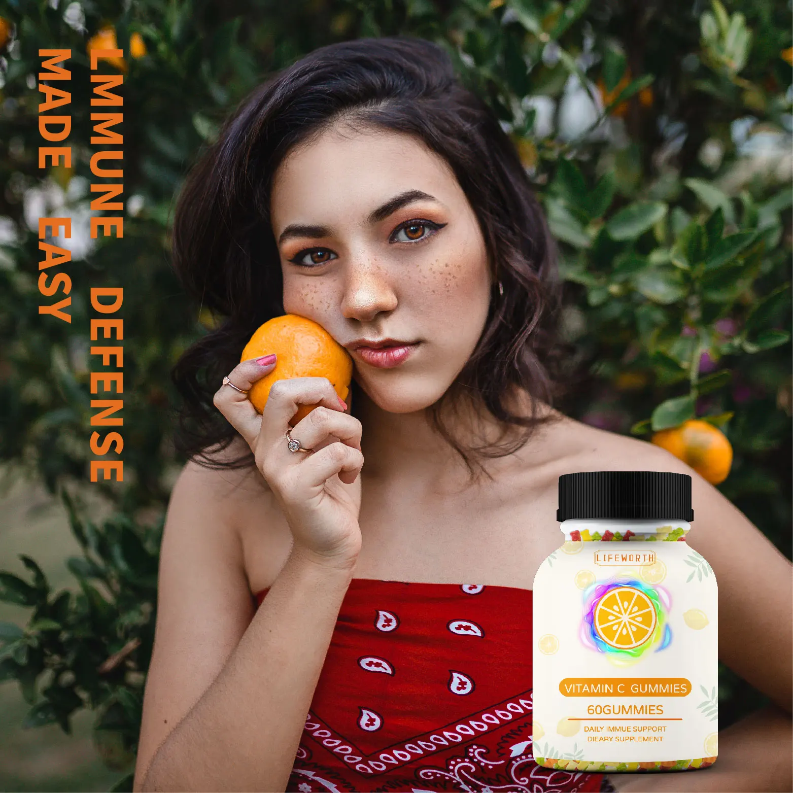 
 Lifeworth, полноспектральная добавка для ухода за здоровьем, витамин С, масло семян конопли, жевательные масляные жевательные КБД  