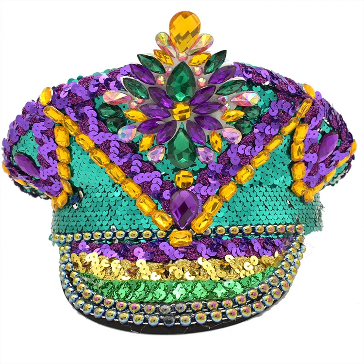 mardi gras captain hat