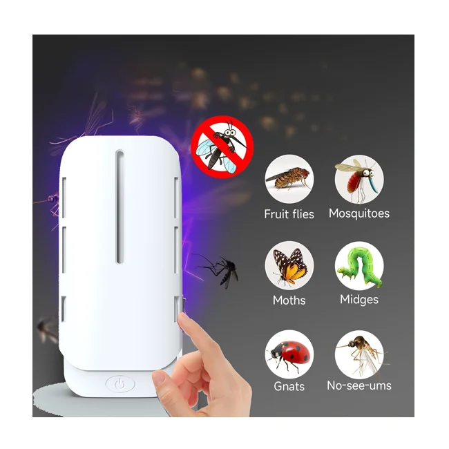 Saijzek Non-Toxic Anti-Mosquito Electric LED Insect Trap Indoor Fly Zapper Machine for Bug Killing and Insect Control