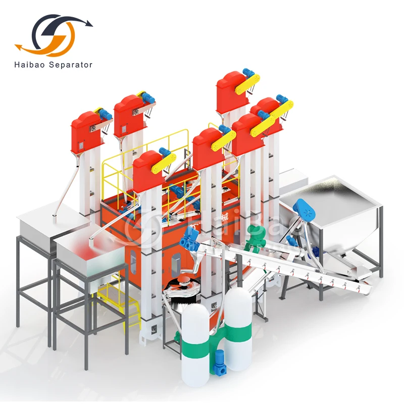 HAIBAO Plastic Electrostatic Separator PET PVC ABS PET PVC PP Mixture Plastic  Separating Recycling Line Machines