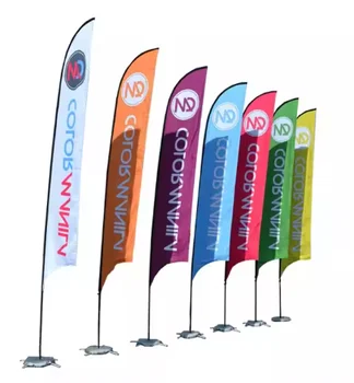 Low Price Custom Swooper Wind Feather Teardrop Flag Outdoor Advertising Display Custom Teardrop Banner Flying Tear Drop Flag