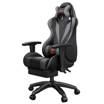 comfortable navy blue leather ergonomic PC computer game chair massage silla gamer gaming chair with speaker