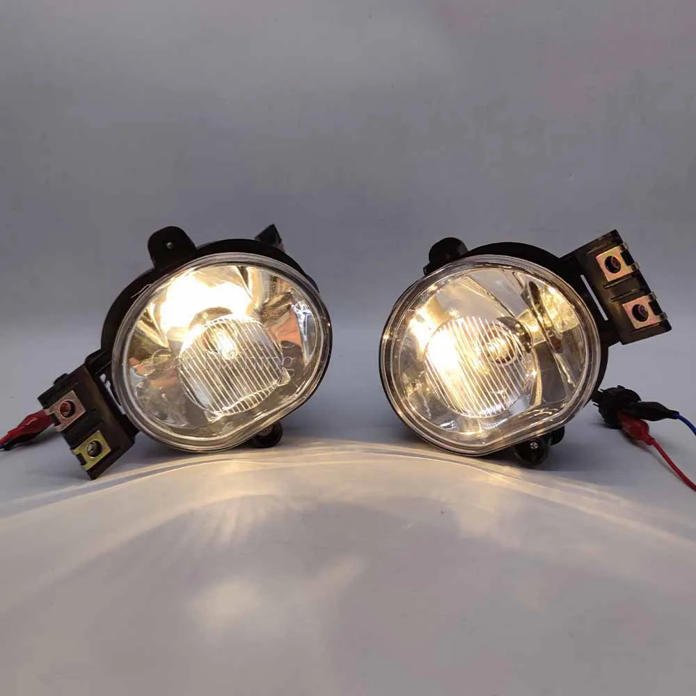 For Dodge 2002-2008 Ram 1500 2500 2004-2006 Durango Fog Lights Bulb Clear  Lens Fog Lamps Car Front Bumper Driving Light