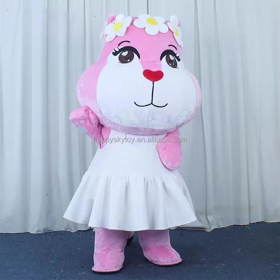 Customize Agile Black and pink Panther Mascot Costume for Adult 2m Inflatable Panther Costume Mascots for Events Rental